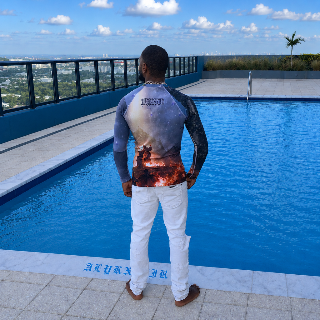 ALYKXXIR FORBIDDEN LITURGY Rash Guard